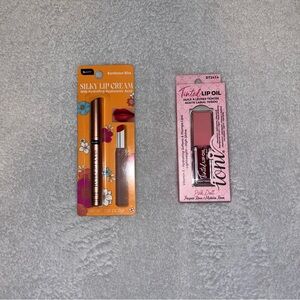Bordeaux Bliss Silky Lip Cream and Tinted Lip Oil - Orange and Pink